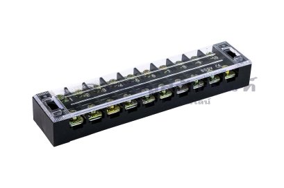 [E] บล็อกต่อสายไฟ แบบขันสกรู เหล็กชุบดีบุก 25A TB-2510